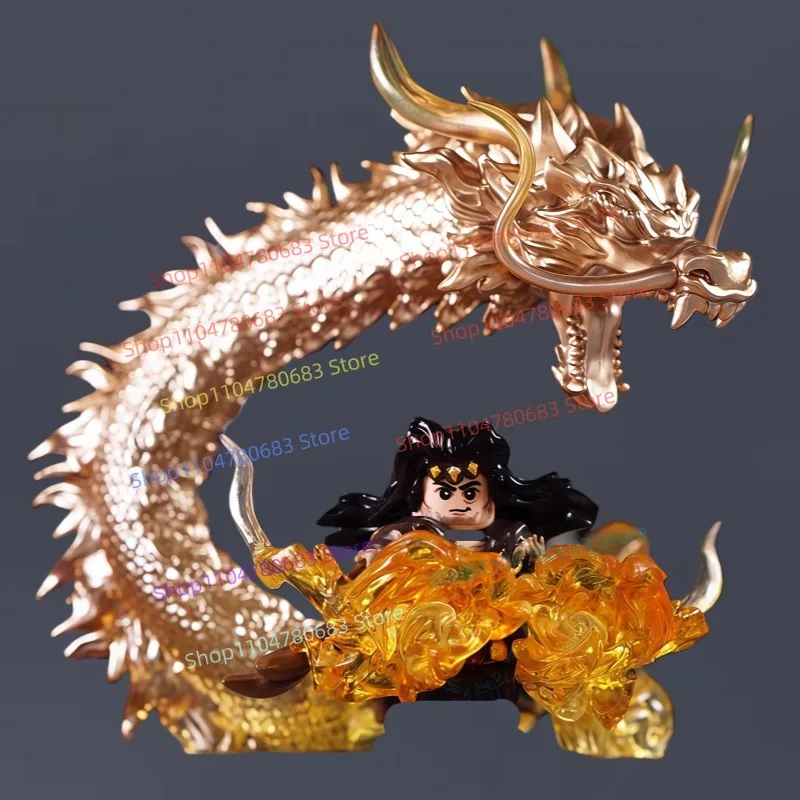 

Строительные блоки MOC, летающий дракон, Сяо Фэн, мини-фигурка, сборная модель, дисплей, аниме-фильм, декоративная игрушка, подарок на праздник