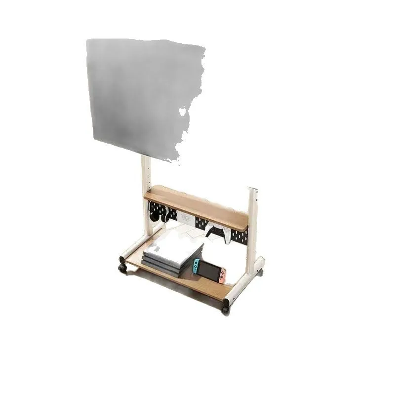 

2025 new multi-functional TV hanger with wheels, movable floor bracket, can store TV rack