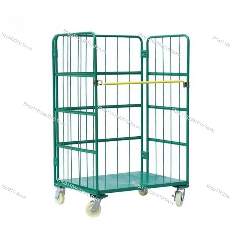 

Customizable Detachable Steel Wire Mesh Cage, Heavy Duty Folding Rolling Logistics Cart