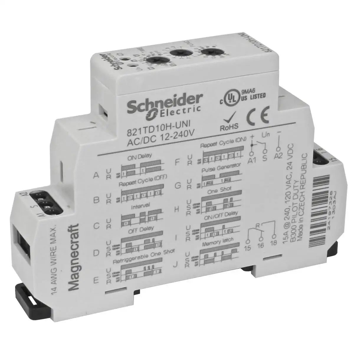 821TD10H-UNI Industrial relays and accessories Time delay and timing relays