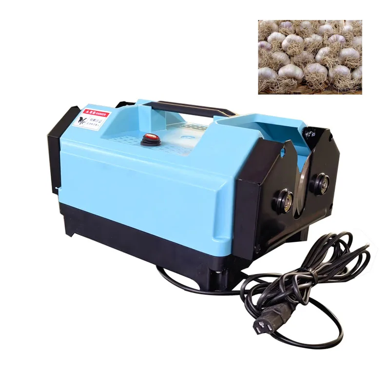 Electric Fresh Garlic Root Cutting Machine Shallot Onion Root And Stem Cutter Mini Onion Garlic Root Remover Both Sides Cutting