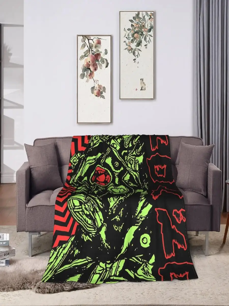 Dorohedoro Kaiman Quality Warm Throw Blanket for Autumn Travel Outdoor Bed  Soft Cozy Novelty Design