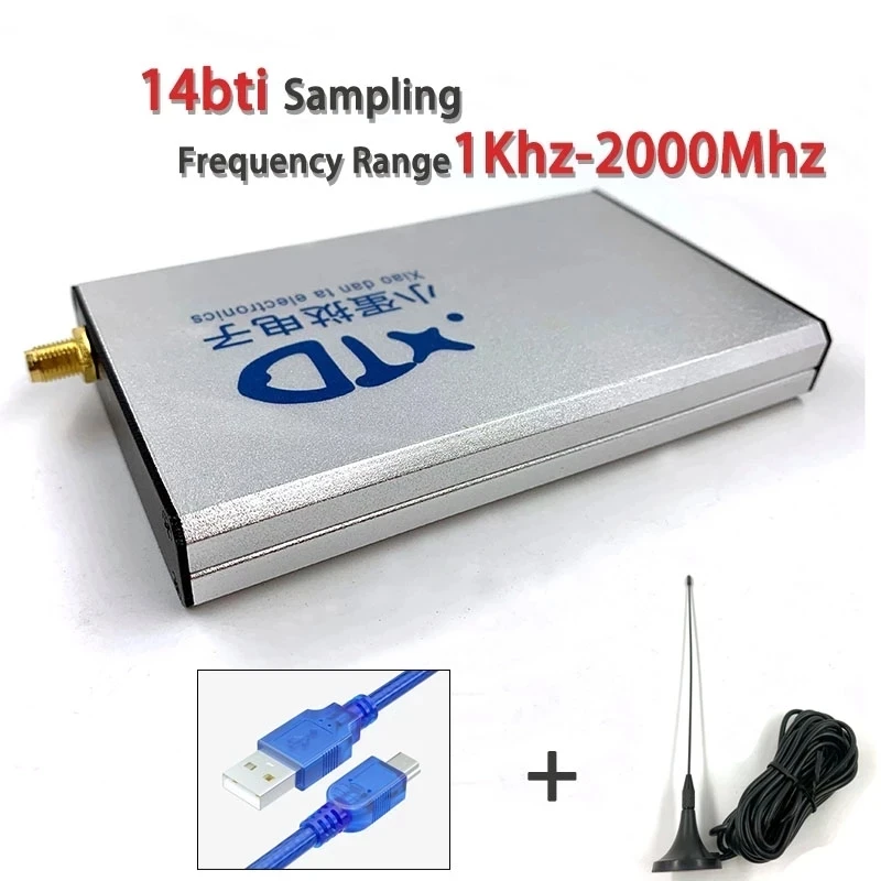 1KHz to 2GHz 1A 1kHz - 2000Mhz Wideband SDR Receiver wideband full-featured 14bit SDR