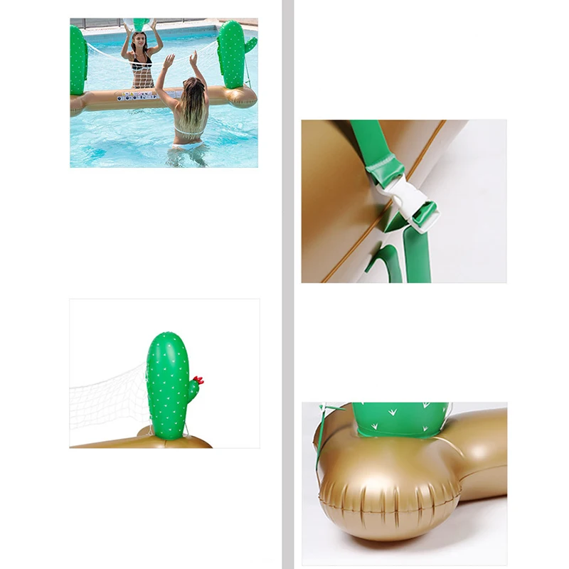 Giocattoli gonfiabili di pallavolo di Cactus divertimento piscina estiva galleggianti festa in piscina gigante gioca in barca zattera accessori per parchi sportivi per bambini adulti