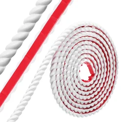 5M Long 1Cm Wide White Pvc Decorative Edging Strip Corner Trim Wall Molding Flexible Trim Wallpaper Border Home Decor Stickers