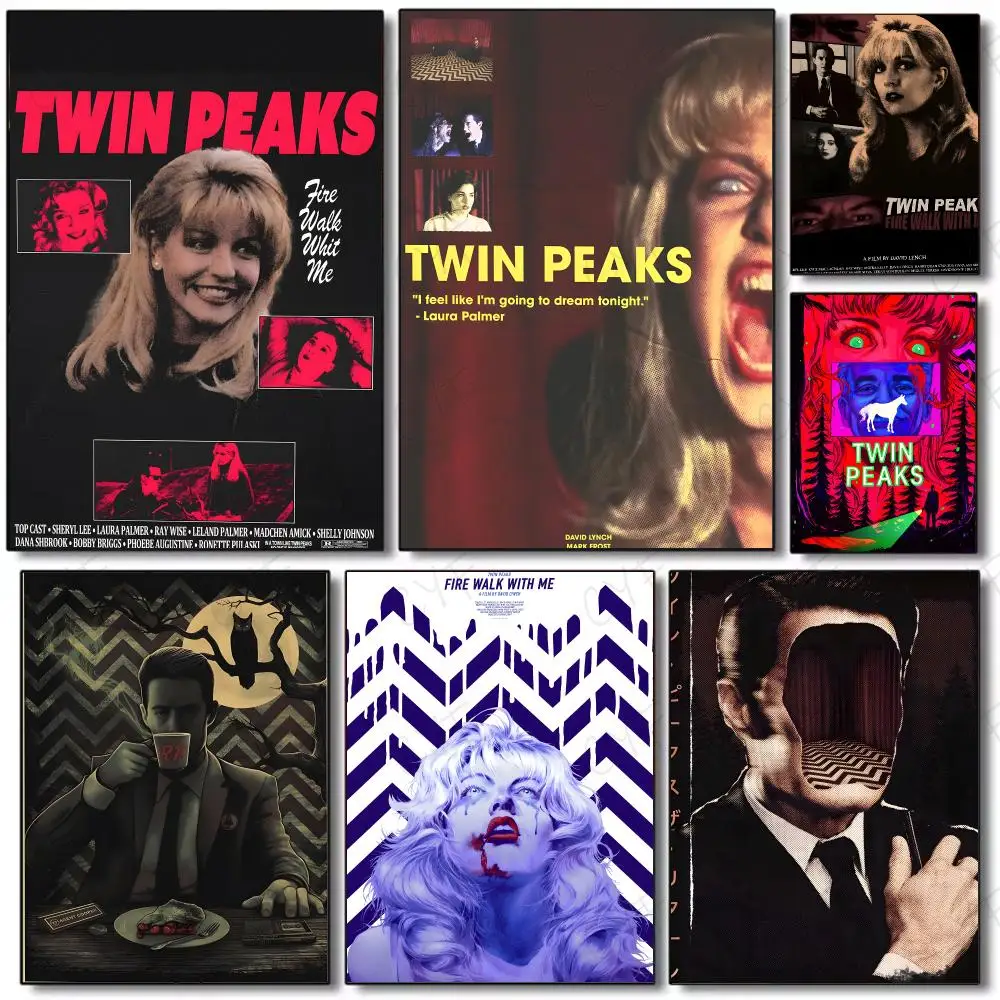 Series Mystery Twin Peaks Poster Painting Wall Art Mural for Living Room Home Decor and Gifts
