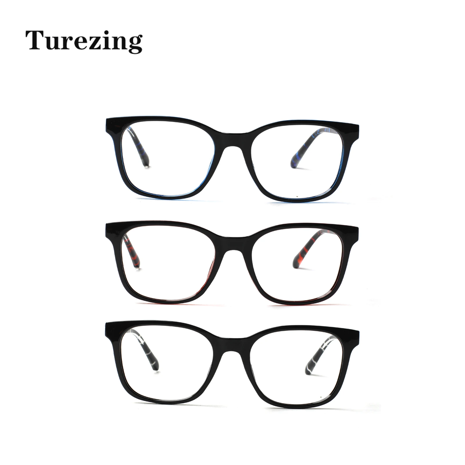 

TUREZING Blue light blocking Reading Glasses for Women Fashion Round Frame High Quality Transparent Lens Prescription Glasses