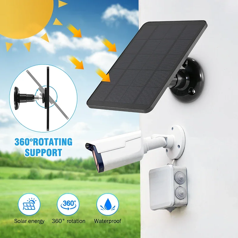 Solar Panel 4W Solar Cells Charger 5V Outdoor Hiking Waterproof Sunpower Charging Panel for Small Home Light System