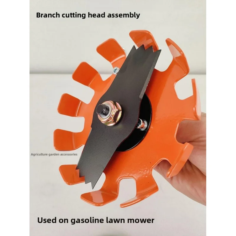 

The brand-new brush cutter head assembly for cutting grass and weeds is a universal accessory for lawn mowers