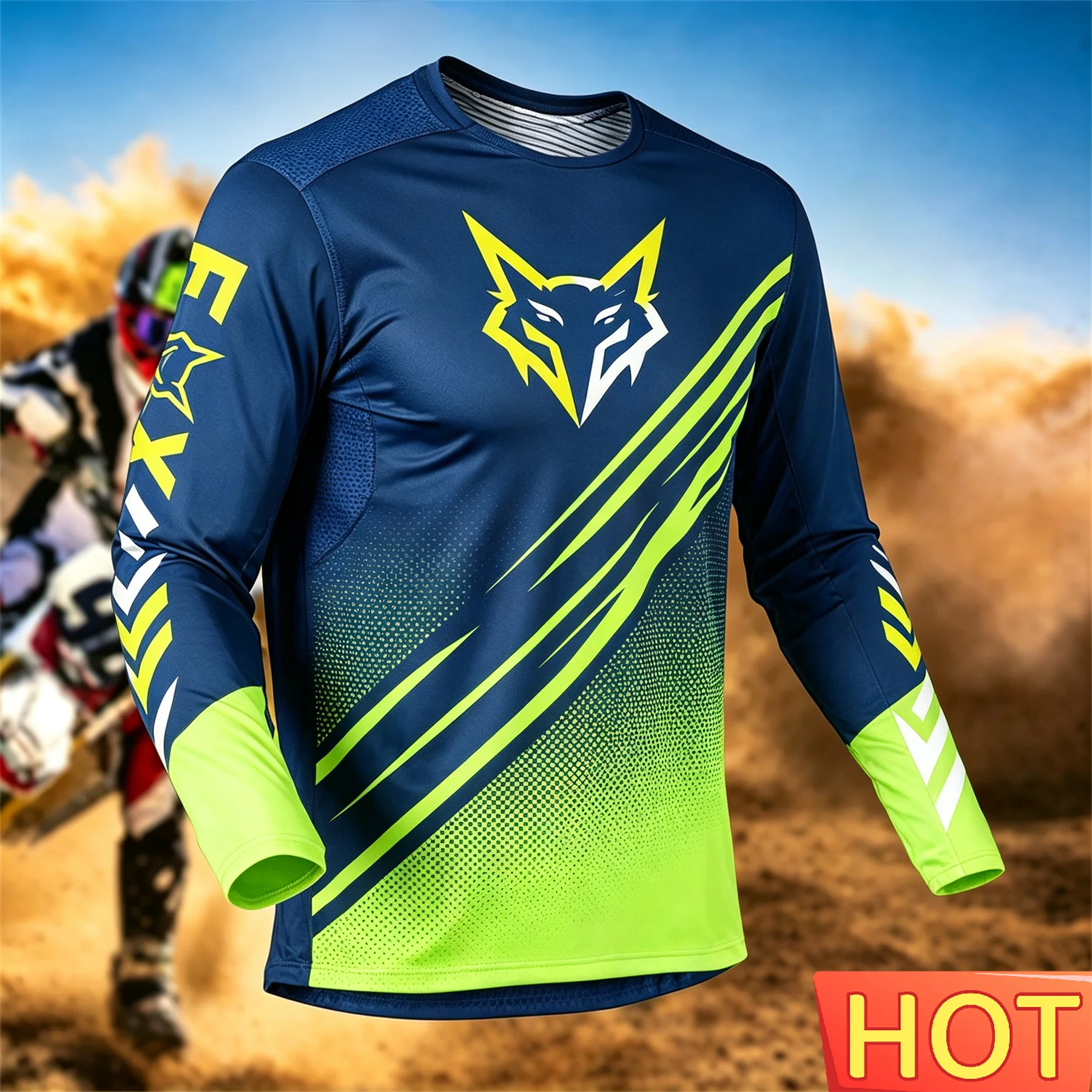 New Men's Motorcycle Adventure Riding Shirts Autumn Mountain Bike Off Road Long Sleeve Riding Training Men's Motorcycle T-shirts image 5