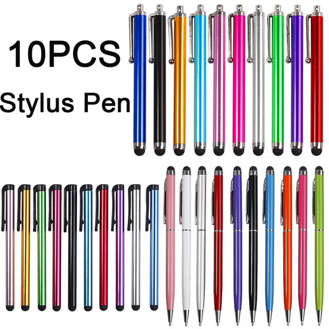 10 sztuk uniwersalny rysik do ekranu dotykowego pojemnościowy rysik do ekranu inteligentny telefon ołówek do iPada iPhone Samsung/wszystkie telefony Tablet