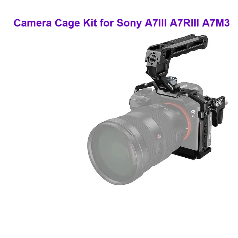 smallrig-gabbia-completa-per-fotocamera-sony-a7iii-a7riii-a7m3-rig-protettivo-in-lega-di-alluminio-con-attacchi-cold-shoe-per-vlog-e-produzione-cinematografica