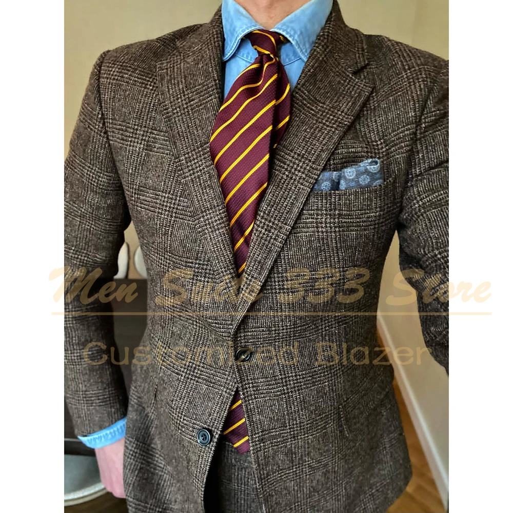 

Модные однобортные мужские костюмы, роскошные классические комплекты из двух предметов, куртка, брюки, официальная мужская одежда по индивидуальному заказу, комплект пальто Terno