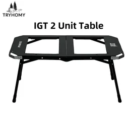 IGT Table 2-Unit Folding Table IGT Aluminum Alloy Portable Table Outdoor Lightweight  Tactical Camping Table New