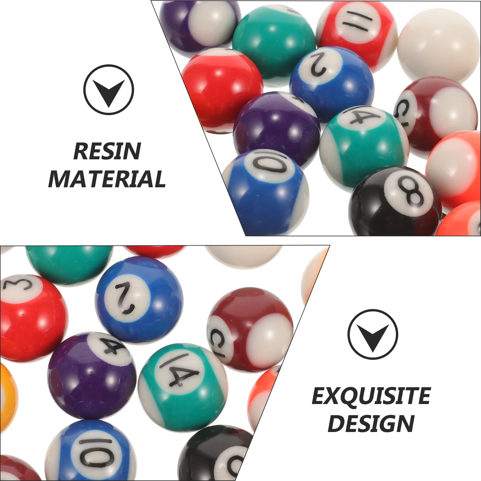 

Children Billiards Set 25MM Pool Balls Wear Resistant Training Tools Household Prop Supplies Sports Matches Leisure Exercise