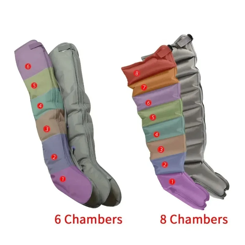 1 pair of 6-chamber or 8-chamber breathable lower limb airbags use for 6/8 Air Chamber Pressure Massage Machine Accessories