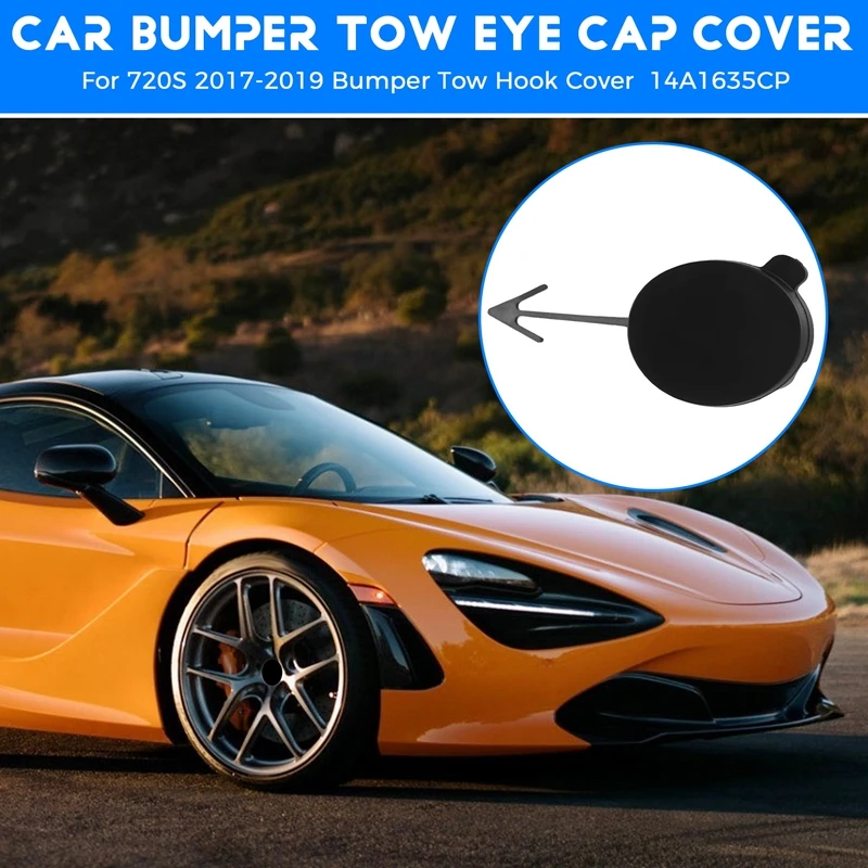 Car Bumper Tow Eye Cap Cover 14A1635CP For Mclaren 720S 2017-2019 Bumper Tow Hook Cover