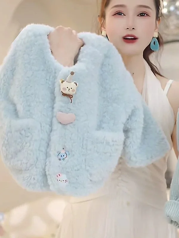 

Хлопковое джинто Thiened для девочек, синее зимнее пальто, детский свитер Fce Cosite Camere, верхняя одежда, милый Sle