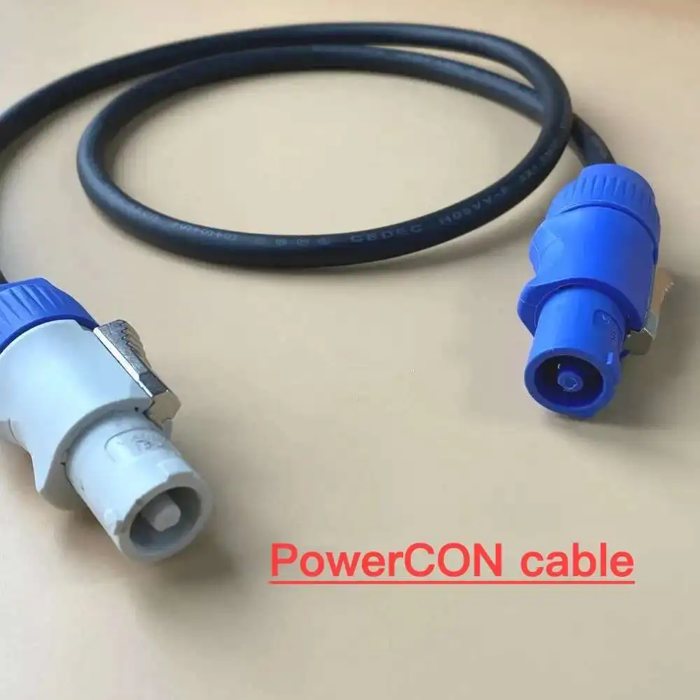 3M 5M Stage Lighting AC Power Cable PowerCON Extension IN/OUT Conversion Wire 3x1.5mm² Cables For LED Moving Head Audio DJ Gear