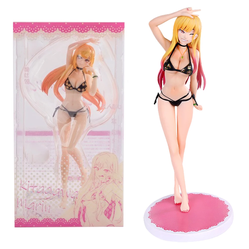 23CM Anime Sono Bisque Doll wa Koi o Suru Kitagawa Marin Figure 1/7 Swimsuit Ver Model Toy Gift Collection Aciton Figure PVC