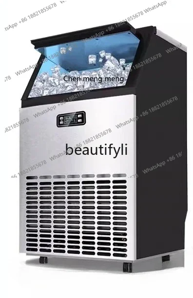 ماكينة صنع الثلج Z189 a56 ماكينة مكعبات الثلج التجارية متجر شاي الحليب ماكينة صنع الثلج المربعة الذكية الأوتوماتيكية متجر الشاي البارد للمشروبات #3
