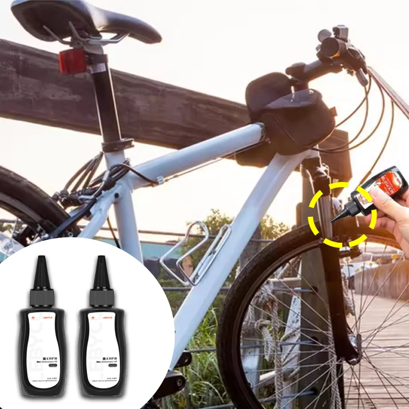 2 قطعة 60 مللي دراجة هوائية جبلية صدمة أمامية وخلفية زيت السيليكون شوكة دراجة صدمة الشحوم مقاوم للماء أداة صيانة غير متطايرة