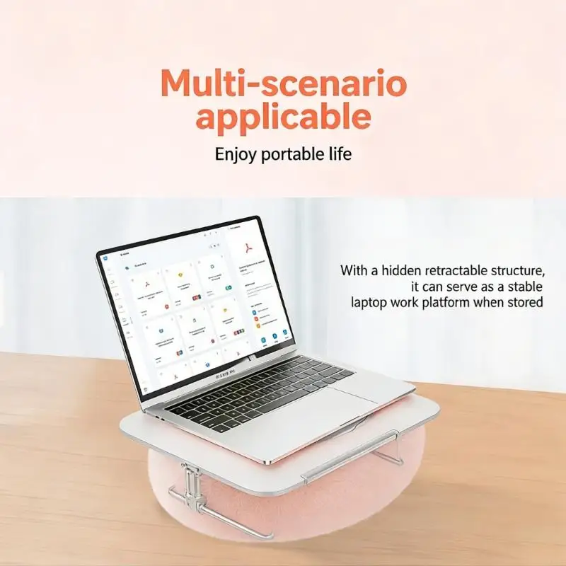 Plush Device Holder Featuring Rotating Collapsible Structure For Bed Sofa Use A2UB