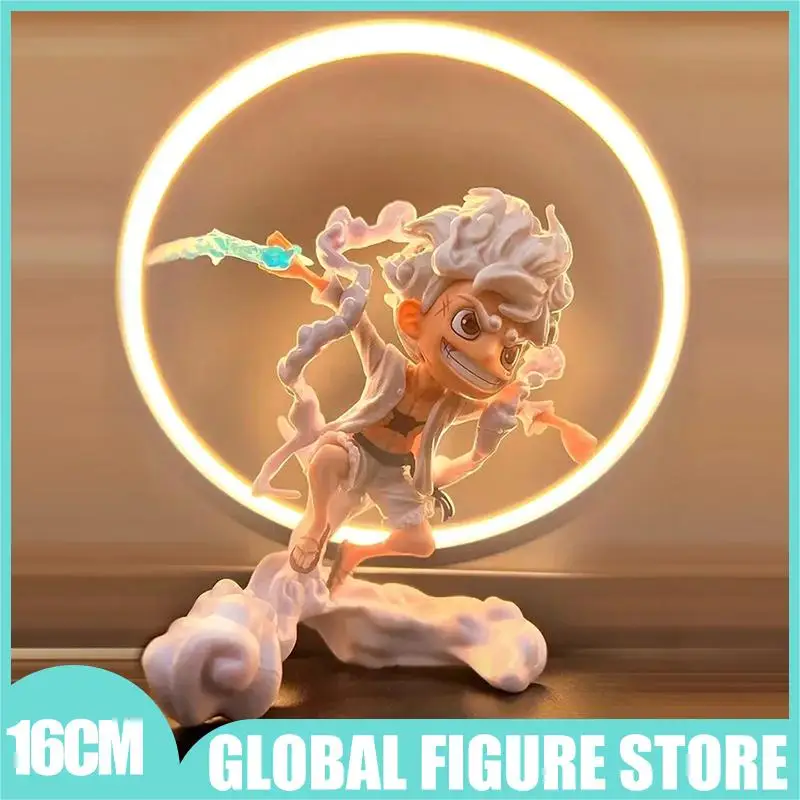 Figurine d'action Anime One Piece SD, Intérieur a Luffy, 5th Gear Awake, collection de modèles en PVC, ornements de bureau, poupées de décoration, jouet cadeau, 16cm