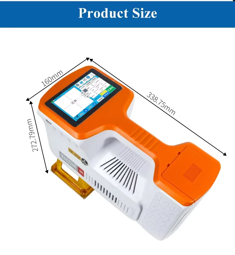 20W Mini Handheld laser marking machine Portable Laser Engraver for wood metal stainless steel, plastic coding machine.