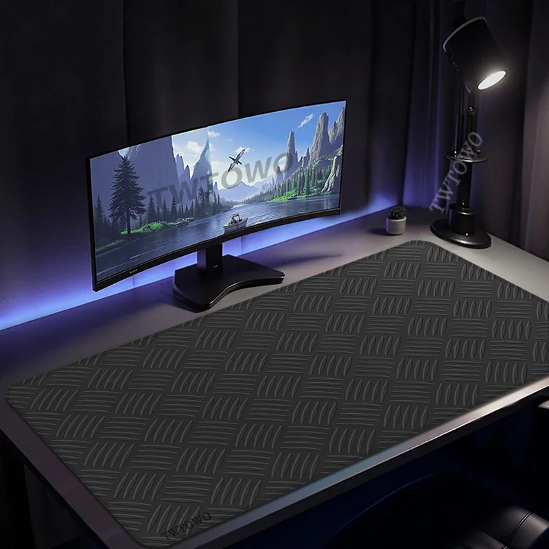 Mouse Pad Gamer Black Texture printon demand New Custom Computer Mousepad XXL Non-Slip Office Natural Rubber Desktop Mouse Pad