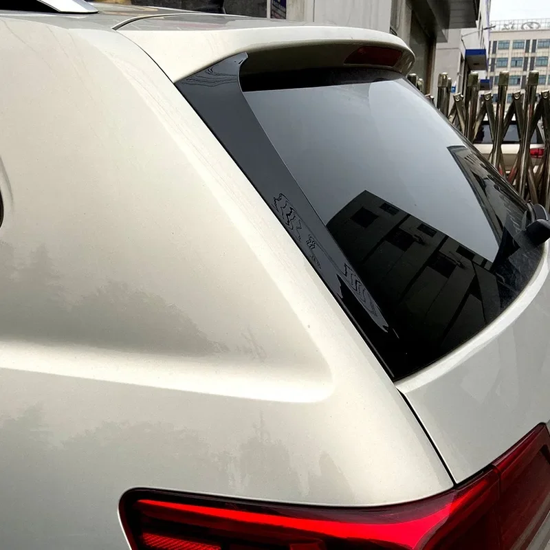 Car Rear Window Side Spoiler ABS Splitter Trim Sticker For VW Teramont Atlas 2017 2018 2019 Exterior Parts Gloss Black