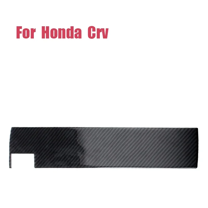 For 07-11 Honda CRV Real Carbon Fiber Passenger Seat Panel Sticker Interior Modification Accessories