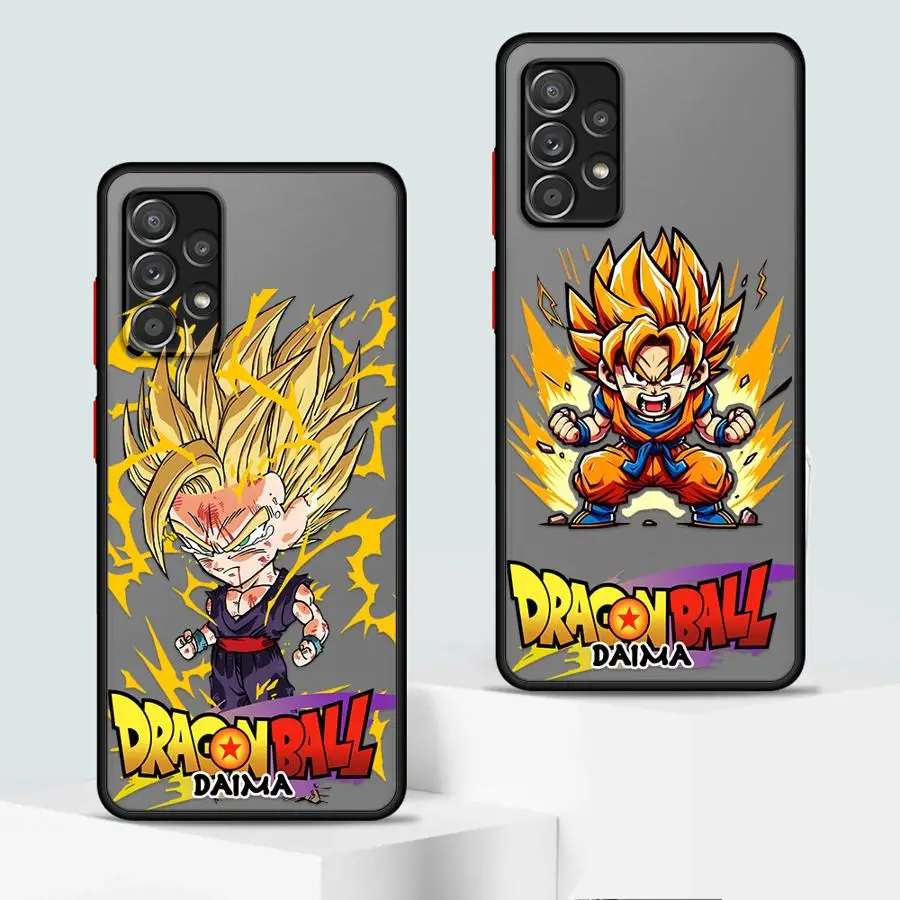 Чехол для телефона Dragon Ball Cute Cartoon Goku для Samsung Galaxy A30 A14 A13 A05 A06 A12 A15 A16 Note 20 Ultra 10+ 9 8 A70