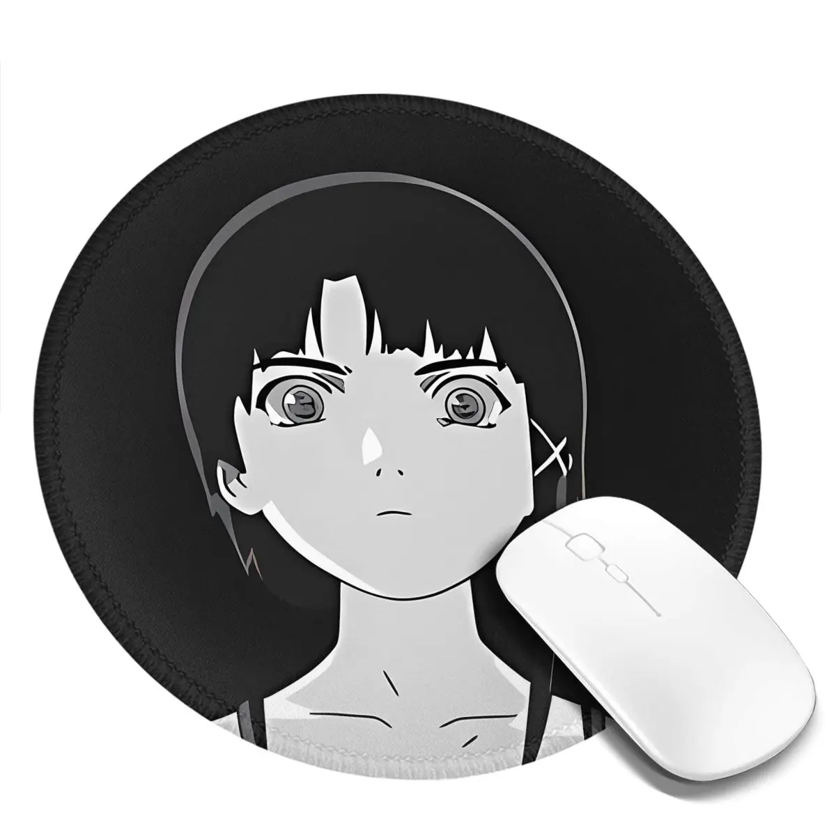 Cartoon Lain Mouse Pad Japan Kawaii Girl Comfort Mousepad Gaming Accessories For Laptop PC MacBook Pattern Fashion Mouse Mats