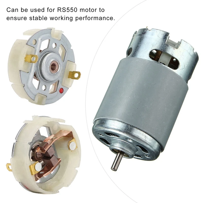 10Pcs RS550 Carbon Motor Brush Electric Motor Brush With Holder Motor Brush For Drill Driver Electric Screwdriver