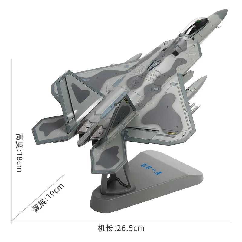 1/72 Scale US Army F-22 F22 Raptor Fighter Military Model For USA Army Air Force Diecast Metal Plane Model Military