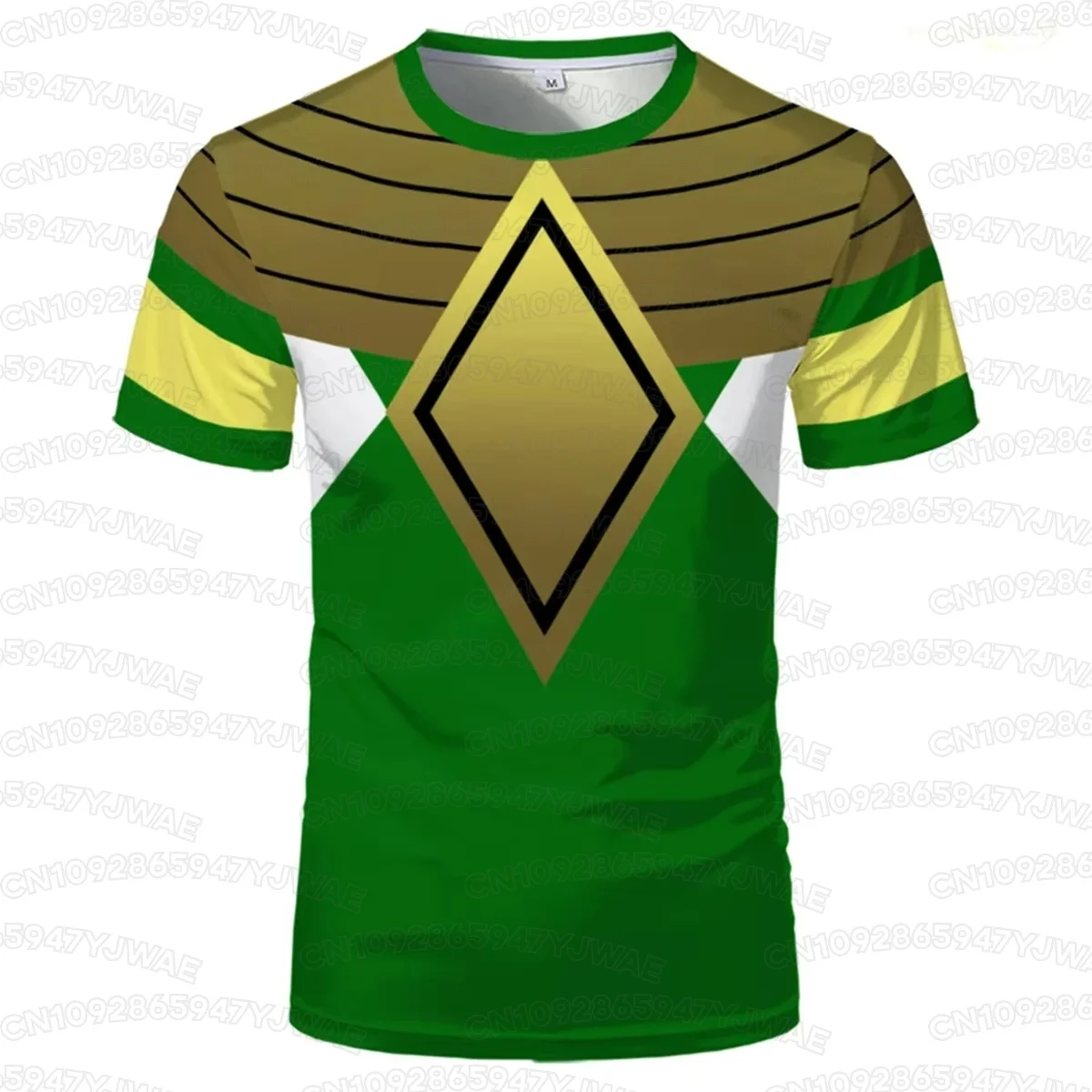 Sommer Mehrfarbiges Ranger Power Ranger T-Shirt Outdoor Fitness Training Top Erwachsenen Kampfsport Kinder Kurzarm T-Shirt – Detail 5