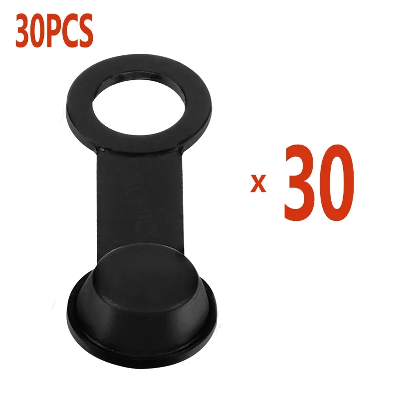 10/30/50Pcs Bremsentlüfter Schraubverschluss Ölablass Schraubverschluss Bremssattel Schwarz Schraube Staub Gummi Motorrad Bremse Staubkappe