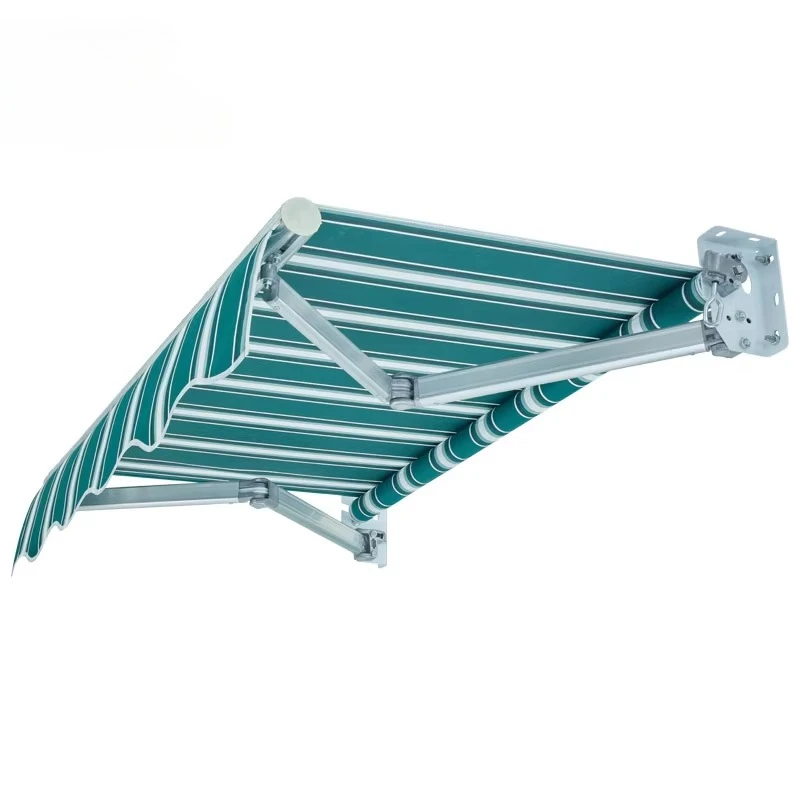 

Manual Operation Retractable Awning Extendable DIY Patio Gazebo Canopy Wall Mounted Sun Shade Shelter Folding Awnings