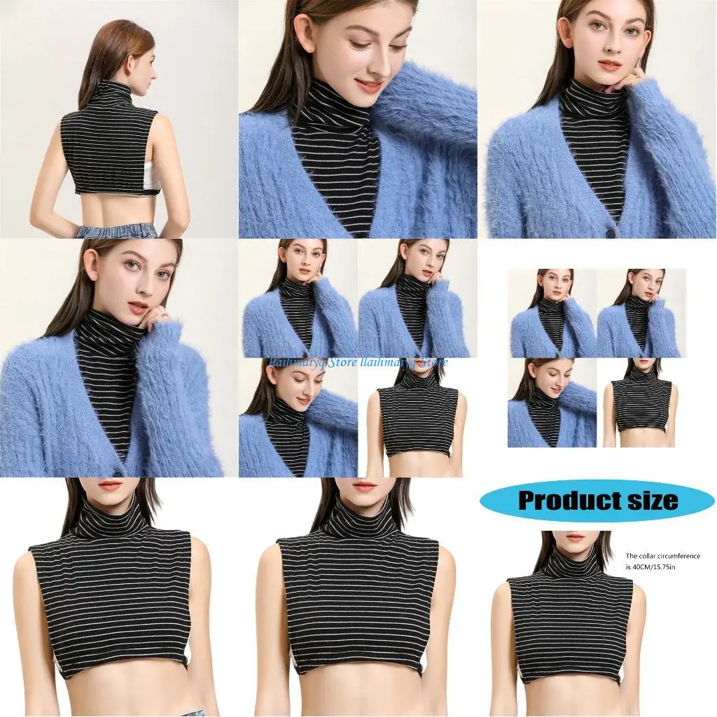 573B مخطط متعدد الأطواق ذوي الياقات البيضاء قابلة للفصل