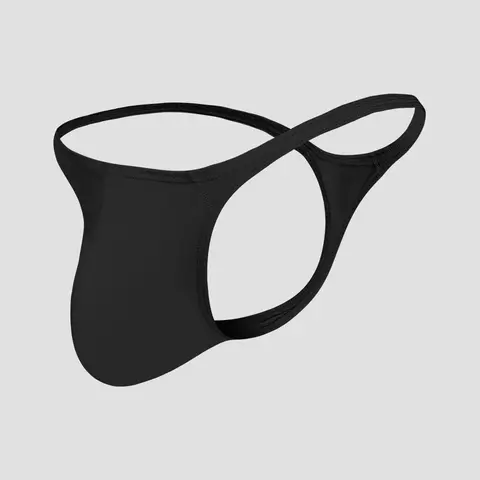 Cintura baixa masculina cor sólida em forma de u elástico apertado sexy em forma de t roupa interior expondo as nádegas tanga calças respiráveis