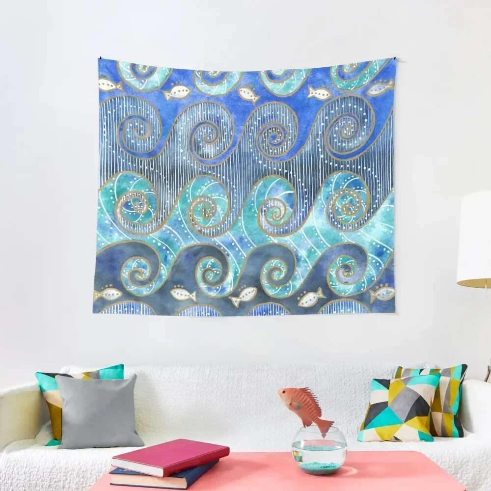 

Waves Tapestry House Decor Wall Decoration Items Room Decor Korean Style Tapestry