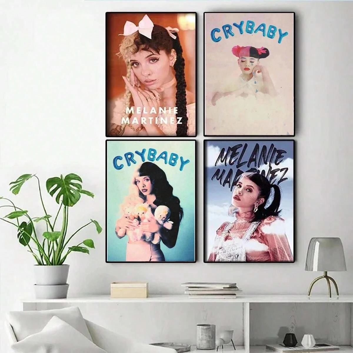 Modern Color Singer Melanie Martinez Canvas Prints Pop Music Album Cover Crybaby Wall Art Poster for Living Room & Home Decor