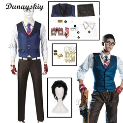 VALORANT Chamber Game Cosplay Costume Wig Suit Vest Pants Neckdie Gloves Men's Women Outfits for Halloween Carnival Suit