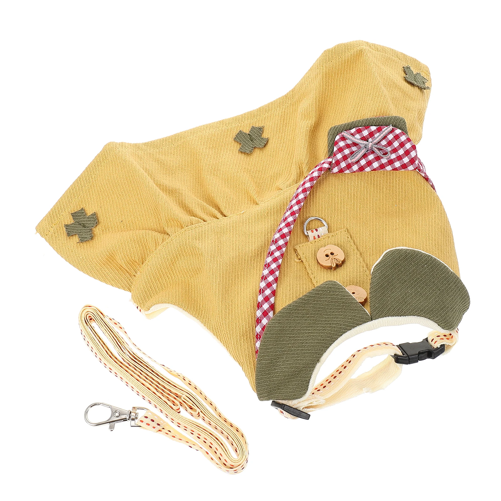 

Small Animal Vest Outfits Rabbit Decorative Leash Chest Strap Hamster Dress Up Accessory