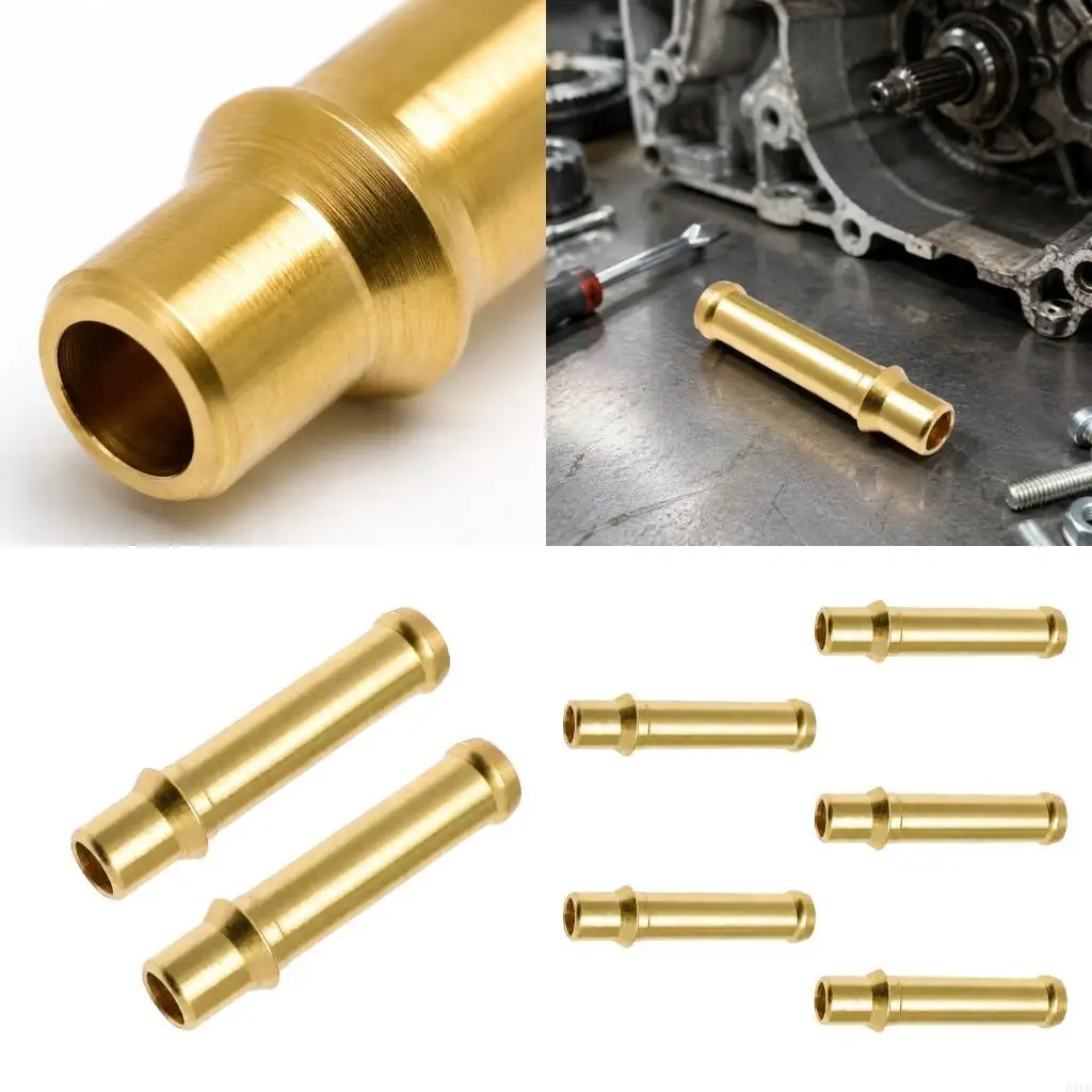 53024 Transmission Cable Tube Adapter, Copper Replacement Fitting with Stepped Flared Ends for Cable Service and Repair H9EE
