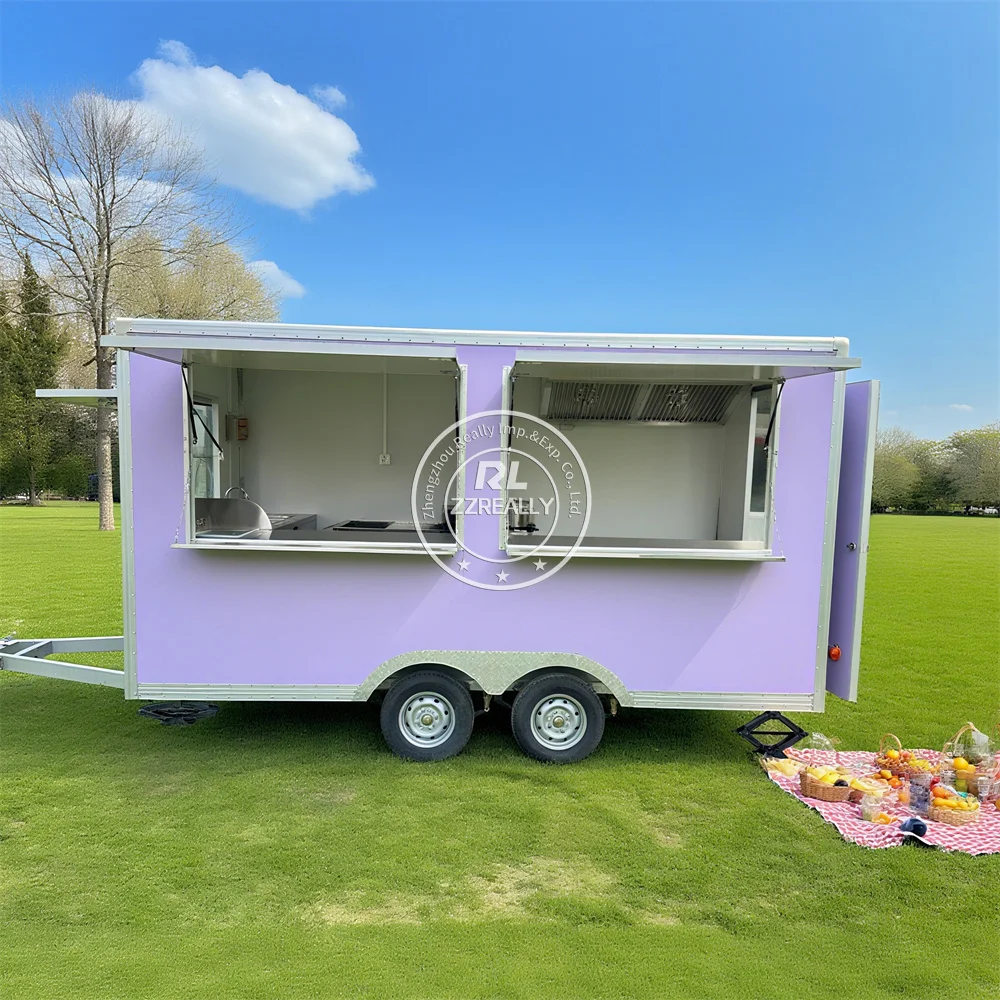 

Custom Food Truck With Full Equipped Ice Cream Hot Dog Truck Street Concession Coffee Fast Food Trailer For Sale