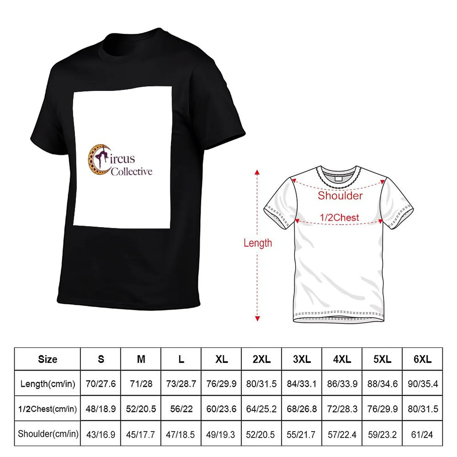 Circus Collective Wide T-Shirt Simple Casual Short Sleeve Cotton T-Shirt