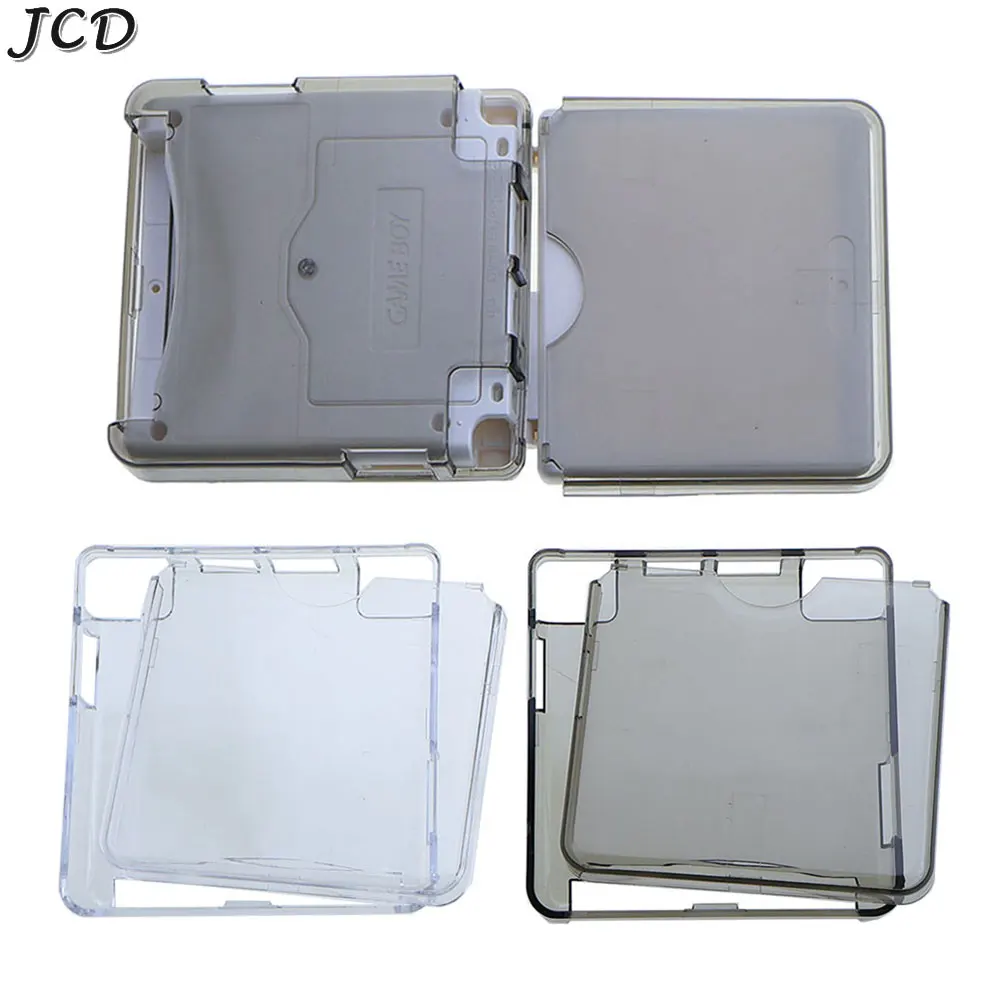 JCD High Quality Plastic Clear Protective Cover For Gameboy Advance SP GBA SP Crystal Shell Hard Housing Case Box