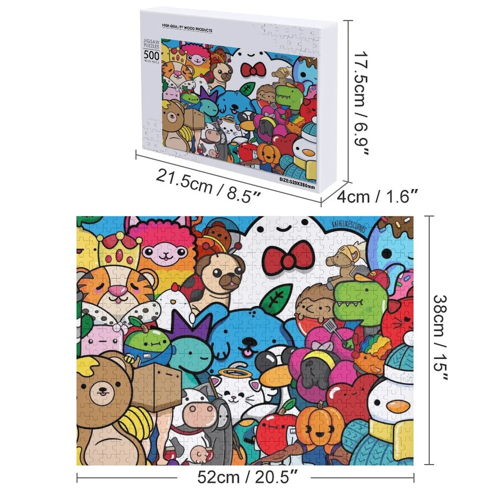 الجميع! بازل قطع أعمال فنية أنيمي هدايا مخصصة لألغاز الأطفال #4